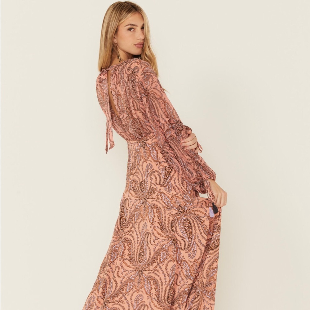 Free People multicolored mirage maxi dress NWT